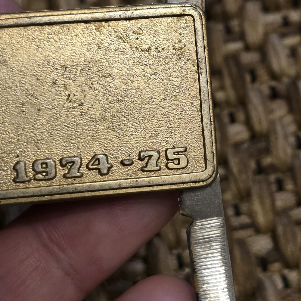 Vintage Moose Lodge Gold Money Clip with Nail File & Accessory